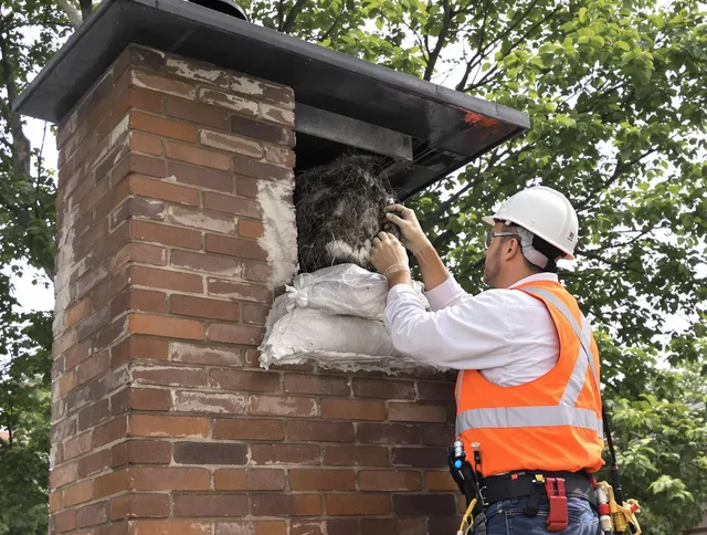 Humane removal of debris and animals by Portsmouth Chimney Sweep in Portsmouth, RI