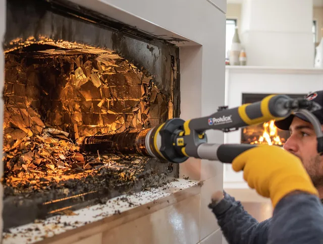 Professional chimney cleaning by Portsmouth Chimney Sweep in Portsmouth, RI