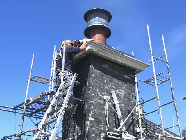 Sturdy chimney crown finished by Portsmouth Chimney Sweep in Portsmouth, RI