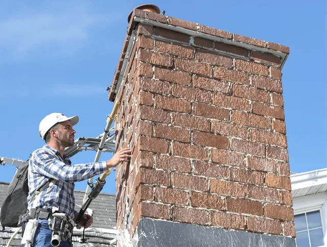Brickwork for a chimney rebuild by Portsmouth Chimney Sweep in Portsmouth, RI
